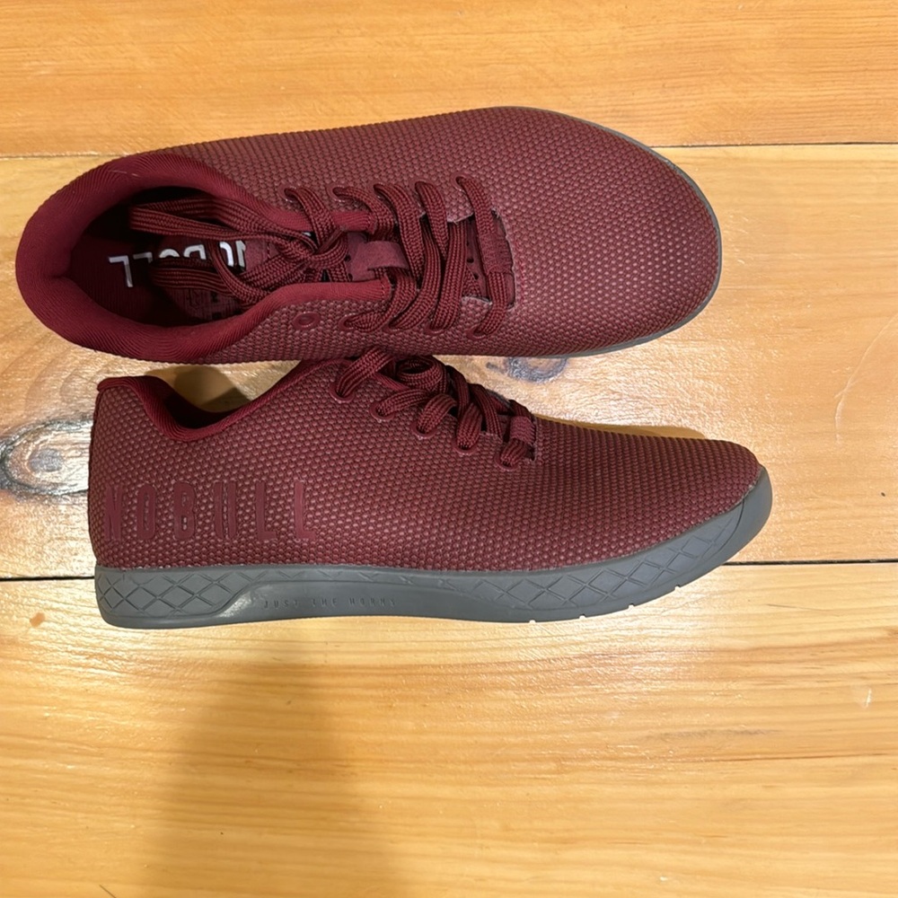NOBULL Burgundy Knit Low-Profile Training Shoes